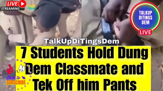 Seven schoolboys restrain a classmate and remove his pants (video inside)