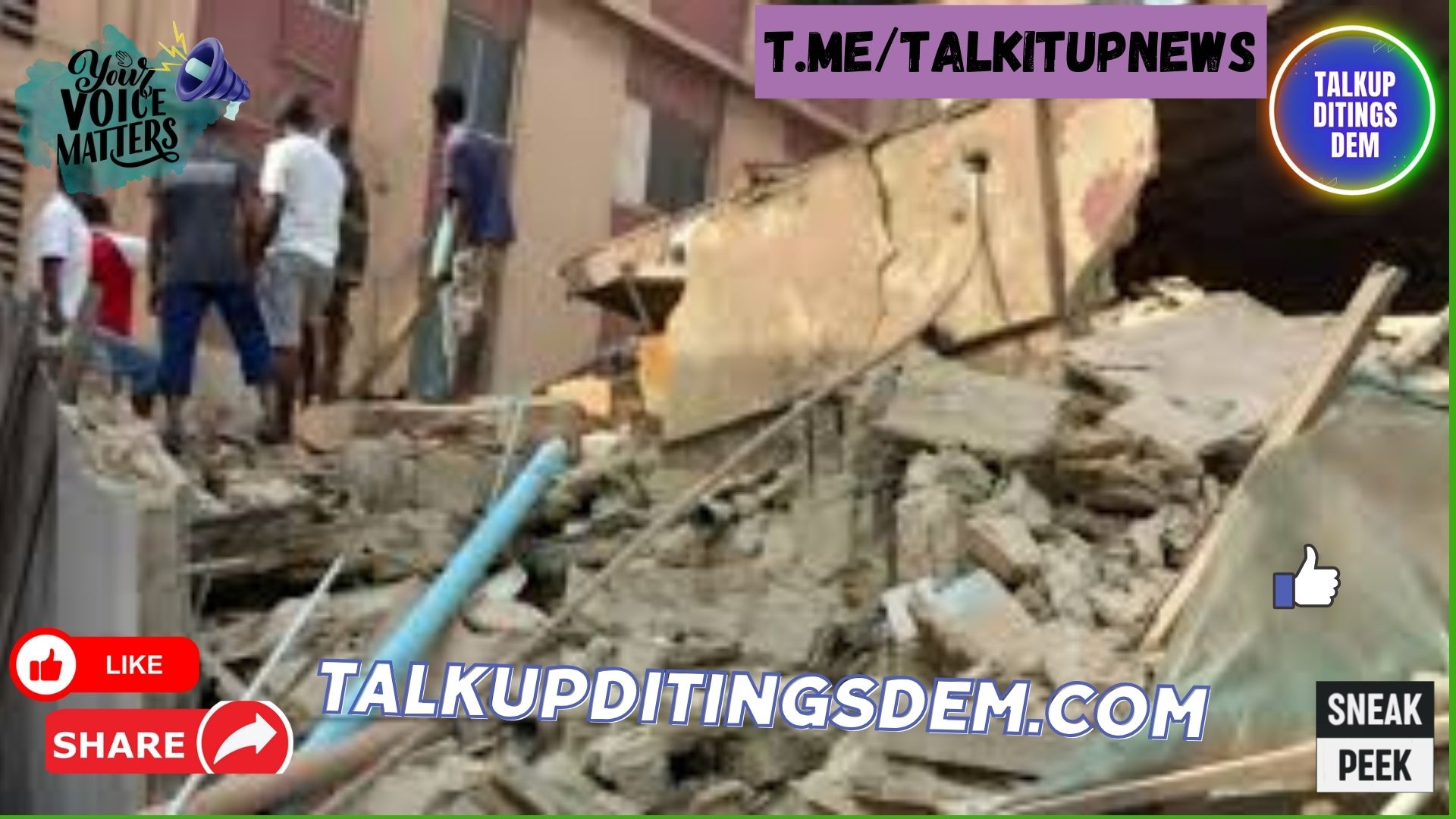 Child Trapped as House Collapses! Urgent Rescue Underway!