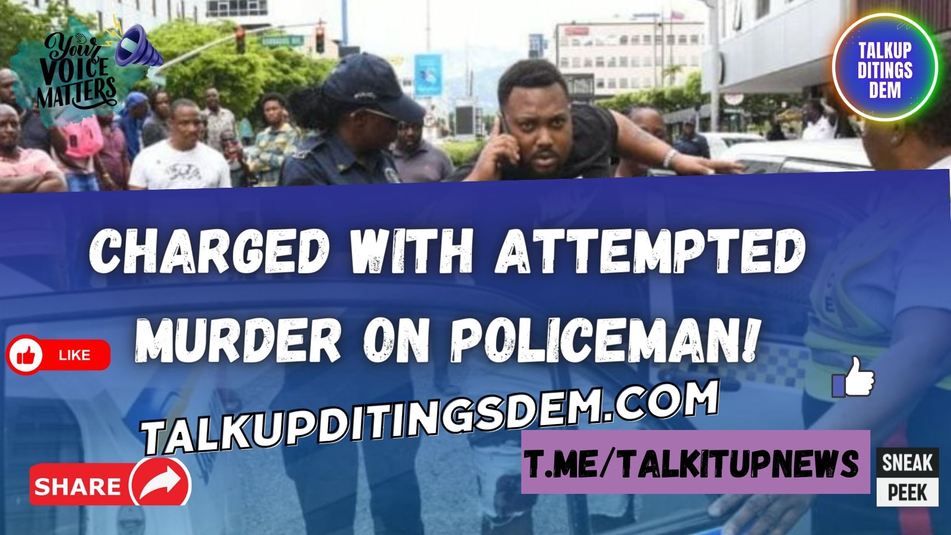Charged with Attempted Murder on Policeman!