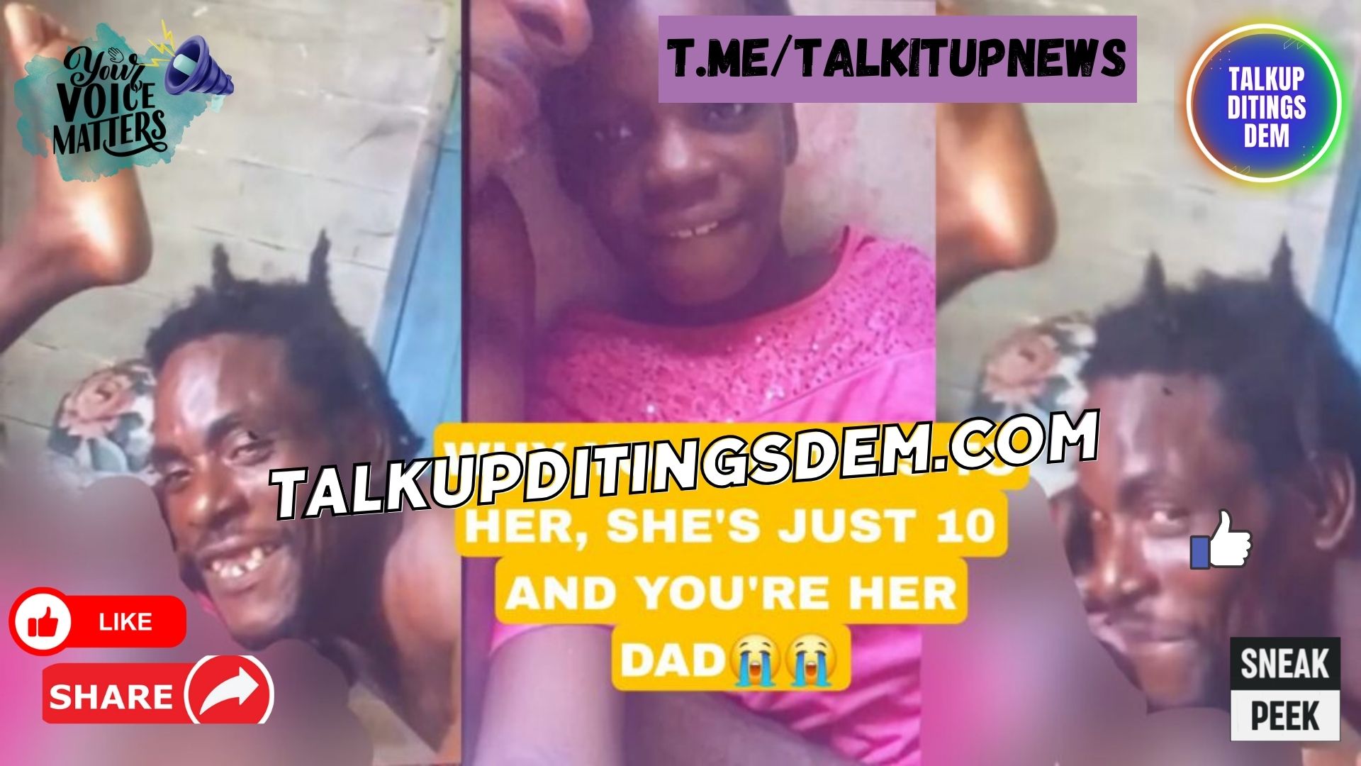 40-year-old Jamaican Man Sucking His 10-Year-old daughter